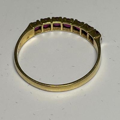 Ruby/gold ring (marked “685” - 16kt?)