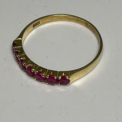 Ruby/gold ring (marked “685” - 16kt?)