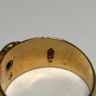 Man’s double eagle ring - 14k