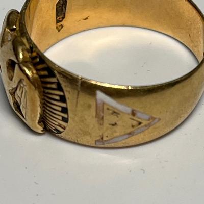 Man’s double eagle ring - 14k