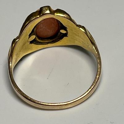 Ring and post earrings