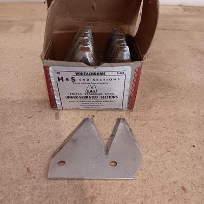 WHITACHROME H & S END SECTIONS "KEEPS MOWERS FROM PLUGGING"