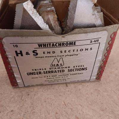 WHITACHROME H & S END SECTIONS "KEEPS MOWERS FROM PLUGGING"