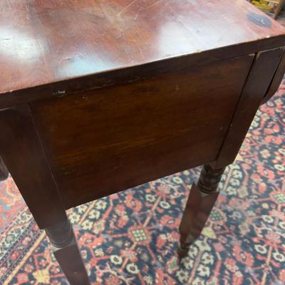 Mahogany Side Table Circa 1860 Hand Made