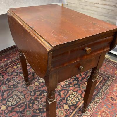 Mahogany Side Table Circa 1860 Hand Made