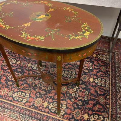 Entry Table Hand Painted 