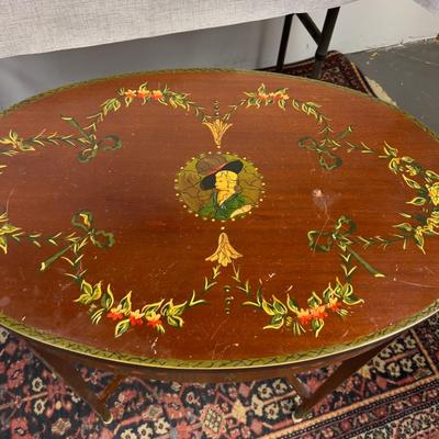 Entry Table Hand Painted 