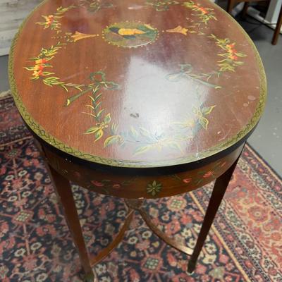 Entry Table Hand Painted 