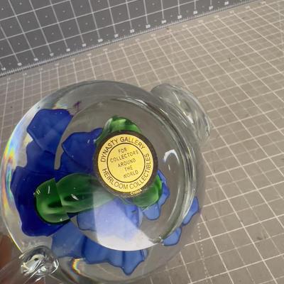 Paper Weight of Blue Tea Kettle  