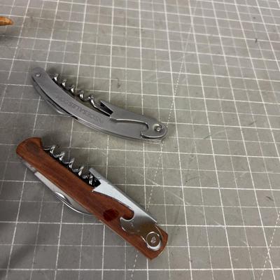 Antler Can Opener and a few wine Bottle Openers. 