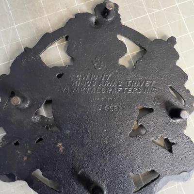 Unique Baccon Press and Trivet, Cast Iron