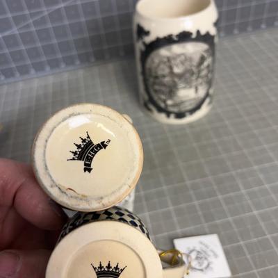 German Beer Stein Collection, (4) 