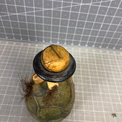 Leather Wrapped Bottle/Jug with Stoppers FASCINATING!! 