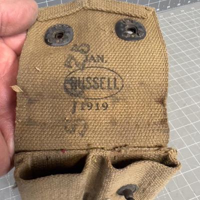 WWI Magazine Pouch, with Magazine Included, MILITARY COLLECTIBLE! 