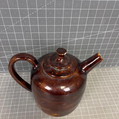 Hand Thrown Tea Kettle , Rustic Look. 