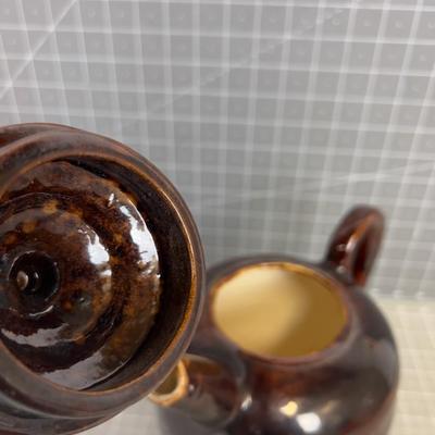 Hand Thrown Tea Kettle , Rustic Look. 