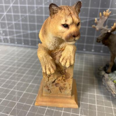 3 RESIN Wild Life Small Statues
