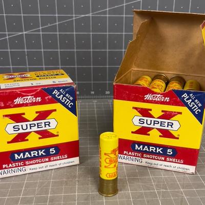 2 Boxes of Western Super X 20 Guage Shot Gun Shells, New old Stock