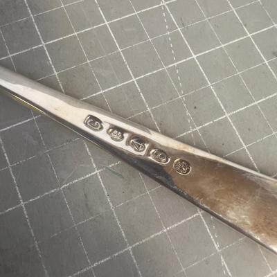 Silver Serving Spoon Hallmarked