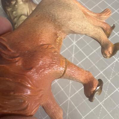 Antique Celluloid Animals; Buffalo Bear and Lion, Oh My!