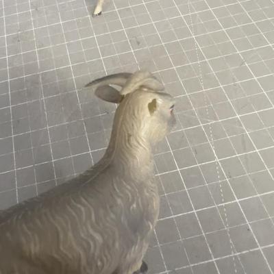 Antique Celluloid Animals; Goats