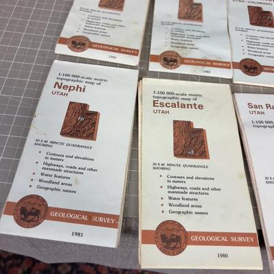 Utah Topographic Maps LOTS (19 Maps) All Utah. 
