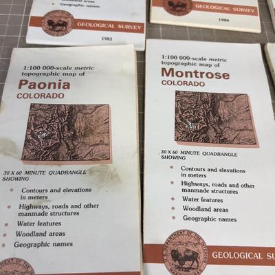 Colorado Topographic Maps LOTS (13 Maps) All Colorado  