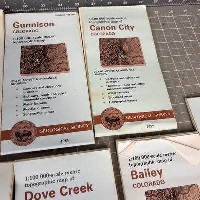 Colorado Topographic Maps LOTS (13 Maps) All Colorado  