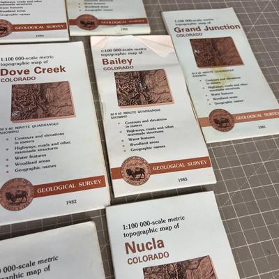 Colorado Topographic Maps LOTS (13 Maps) All Colorado  