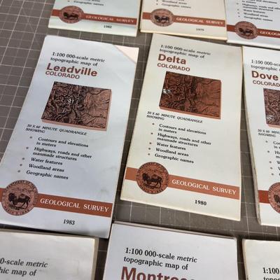 Colorado Topographic Maps LOTS (13 Maps) All Colorado  