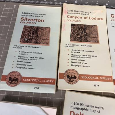 Colorado Topographic Maps LOTS (13 Maps) All Colorado  