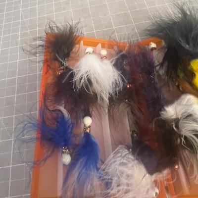 Hand Tied Jigs in a Fly Case