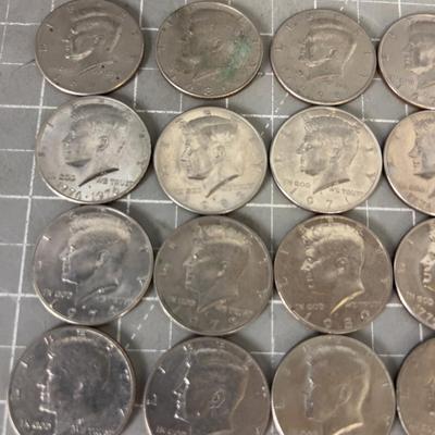 Kennedy Half Dollars, 36 Total 