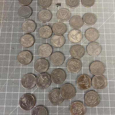 Kennedy Half Dollars, 36 Total 