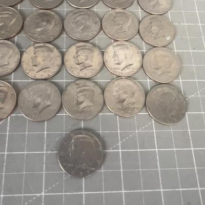 Kennedy Half Dollars, 36 Total 