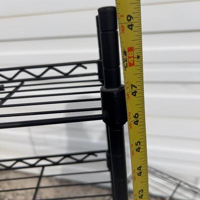 2 Black Wire shelves/Stands 