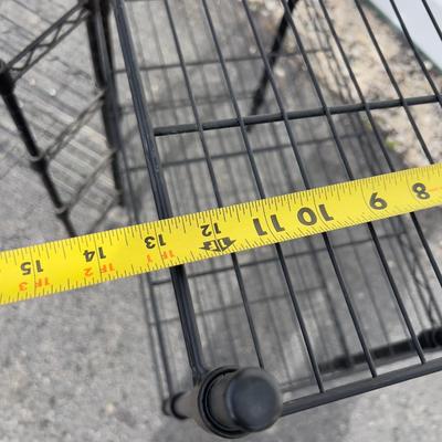 2 Black Wire shelves/Stands 