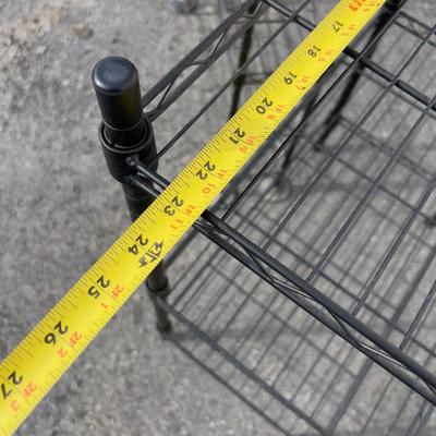 2 Black Wire shelves/Stands 