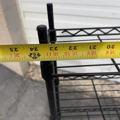 2 Black Wire shelves/Stands 