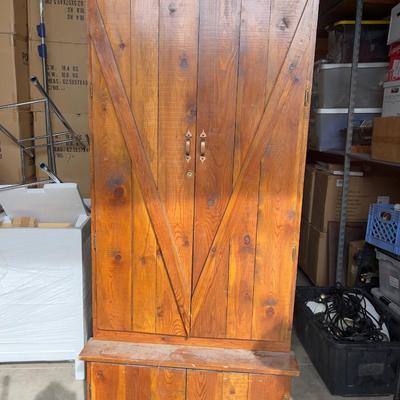 Knotty Pine Cabinet 