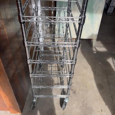 Rolling Wine Rack 