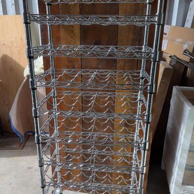Rolling Wine Rack 