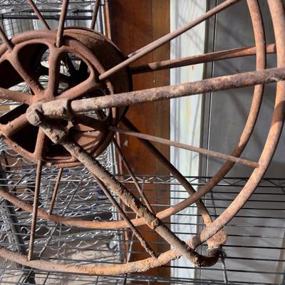 Rusty Metal Hose Reel 