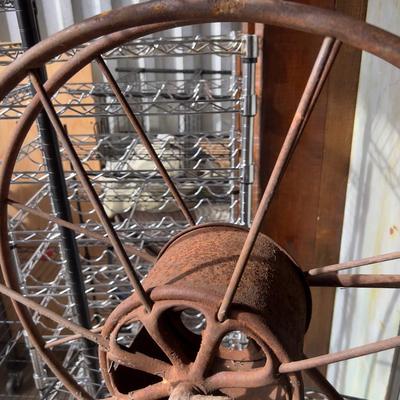 Rusty Metal Hose Reel 