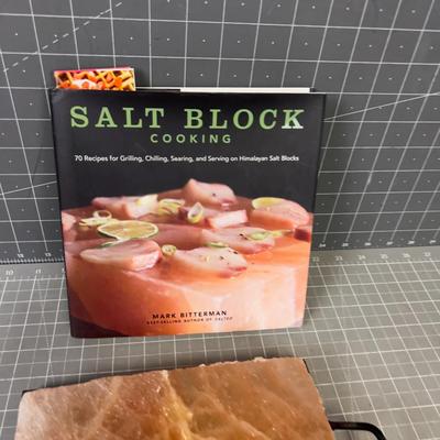 Square Salt  Block with Recipe Book Included. 