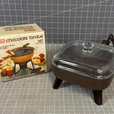 Single Serving Electric Skillet and a Chocolate Fondue Sets