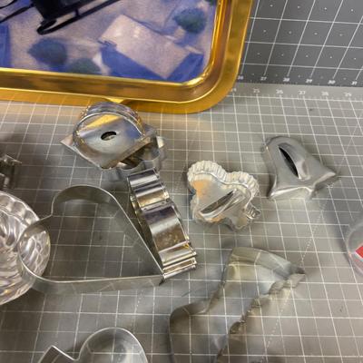 Cookie Cutters with a Tray 