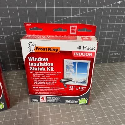 Window Insulation Shrink Kits, New in the Package