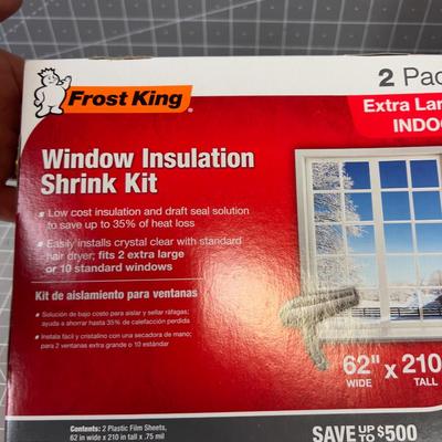 Window Insulation Shrink Kits, New in the Package