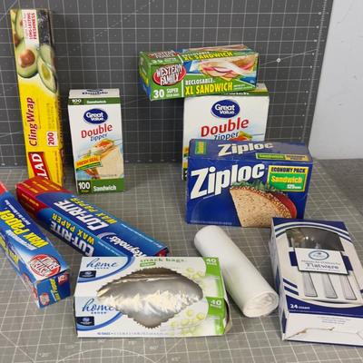 Kitchen Stuff, Plastic Bags etc.